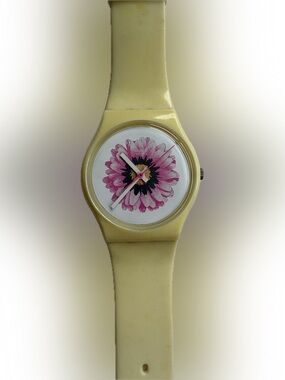 Vintage 1998 Swatch Gent Originals Snowflower Watch GW119